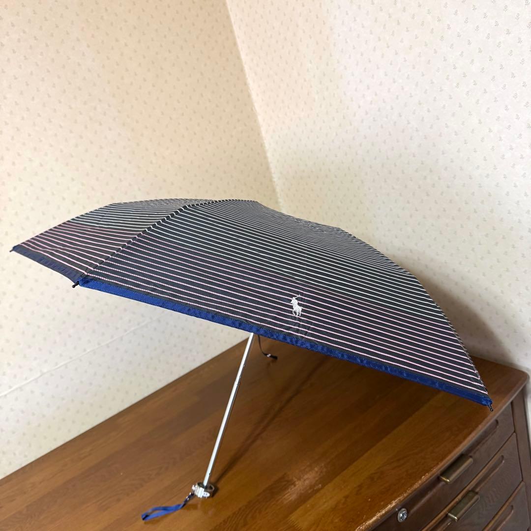 新品★ポロラルフローレン　晴雨兼用　折りたたみ　日傘　１級遮光　フワクール　軽量