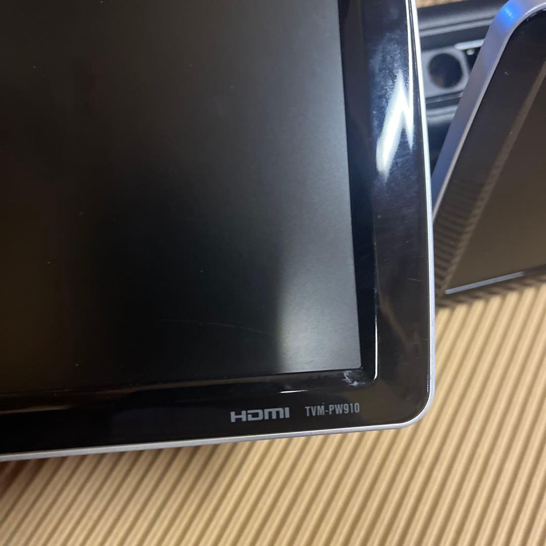 ヘッドレストモニター　カロッチェリア　TVM-PW910 2個セット