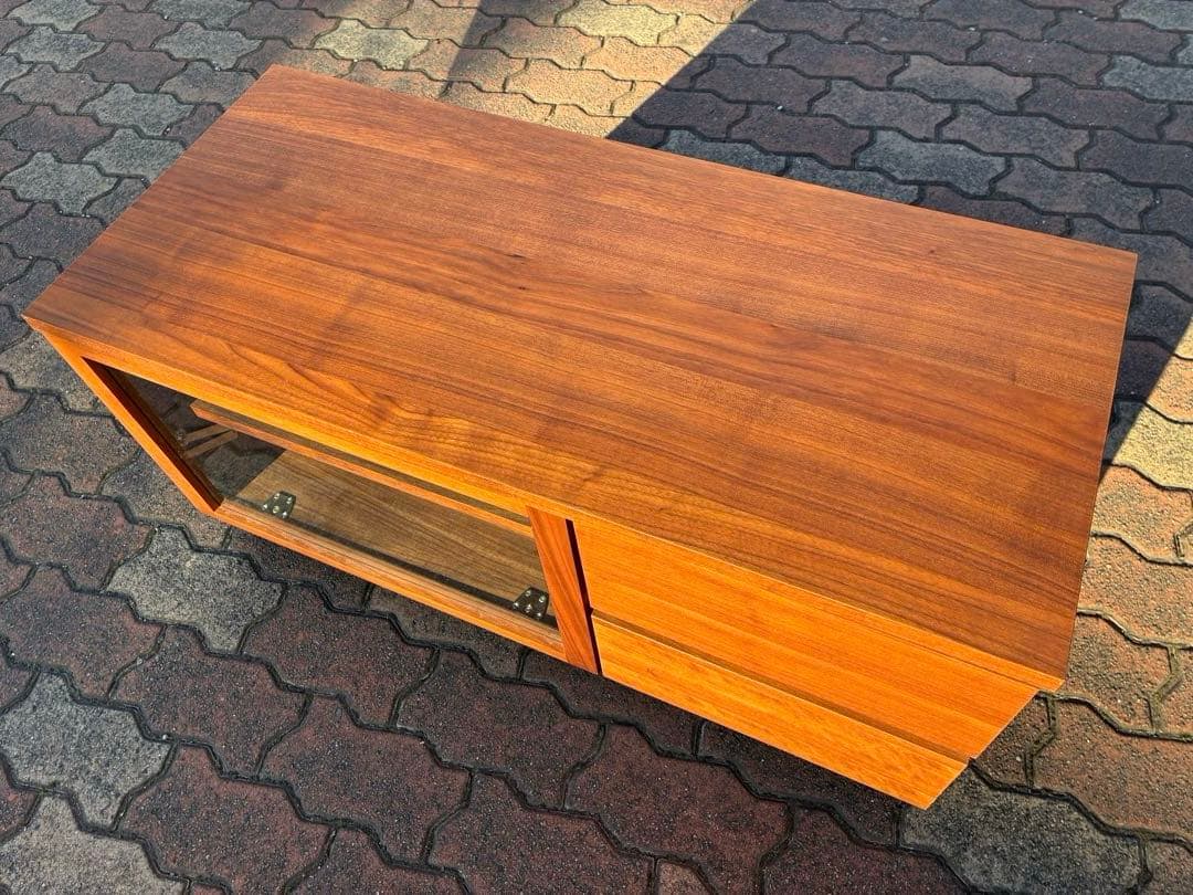 無印良品 木製ＡＶラック 幅90cm ウォールナット材突板