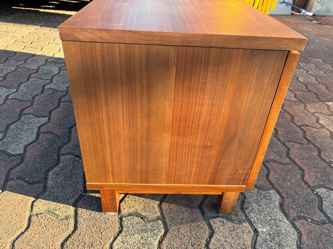 無印良品 木製ＡＶラック 幅90cm ウォールナット材突板