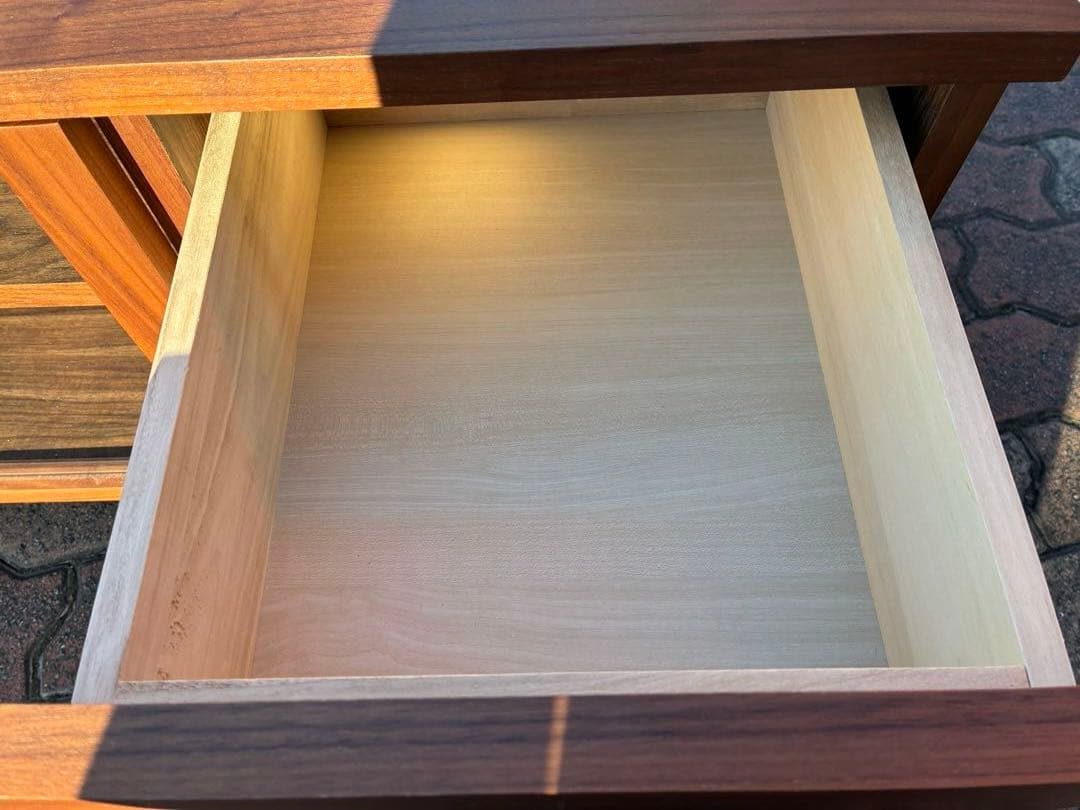 無印良品 木製ＡＶラック 幅90cm ウォールナット材突板