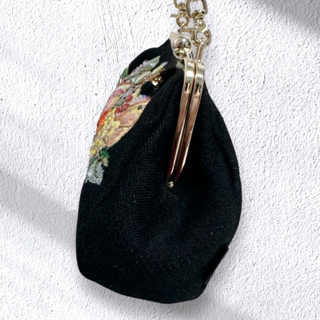 THINK BEE! ショルダーバッグ チェーン スパンコール がま口 ゴブラン