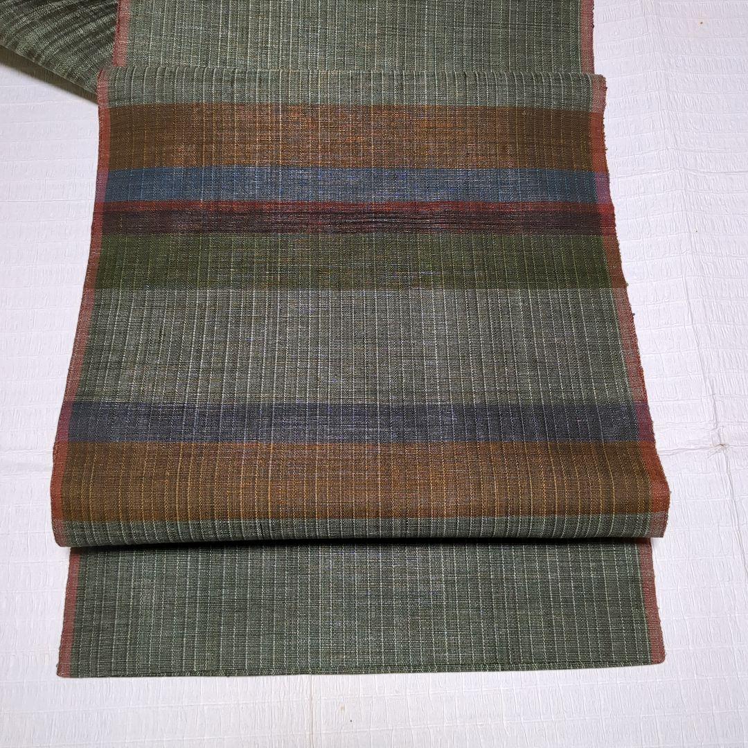 渡文　袋帯　リバーシブル　正絹