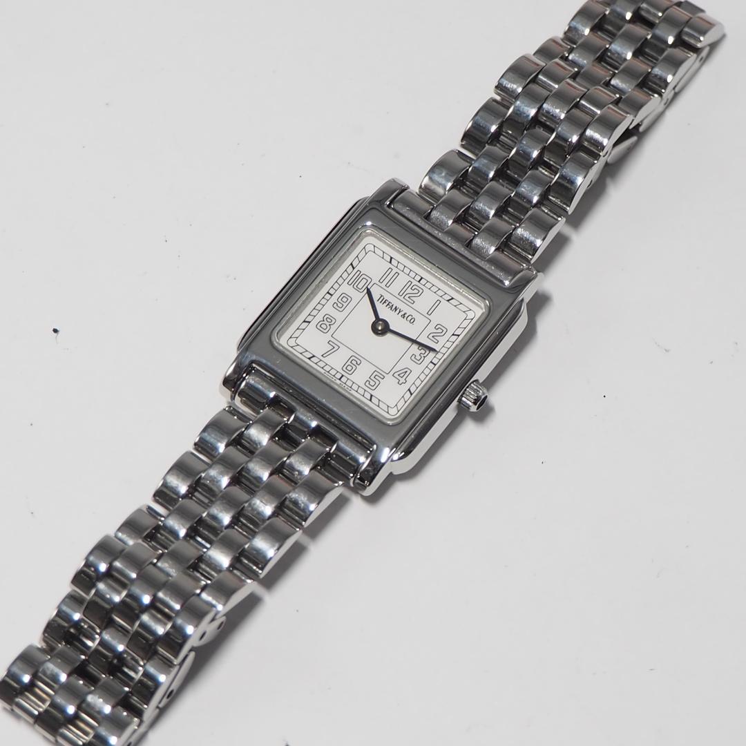 ティファニー TIFFANY&CO クラシック スクエア 腕時計 H516