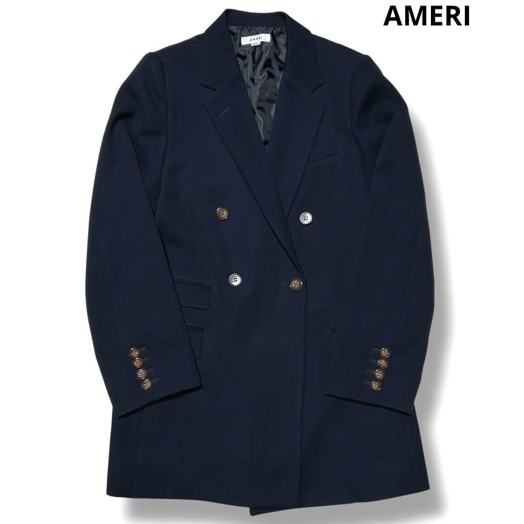 アメリ テーラードジャケット ネイビー ダブル S