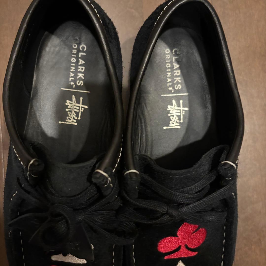 stussy CLARKS コラボトランプモチーフ モカシンシューズ　レア