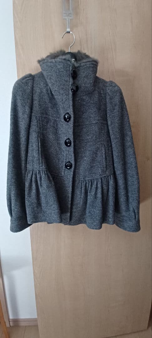 BURBERRYBLUE LABELバーバリーブルーレーベル　グレー　コート