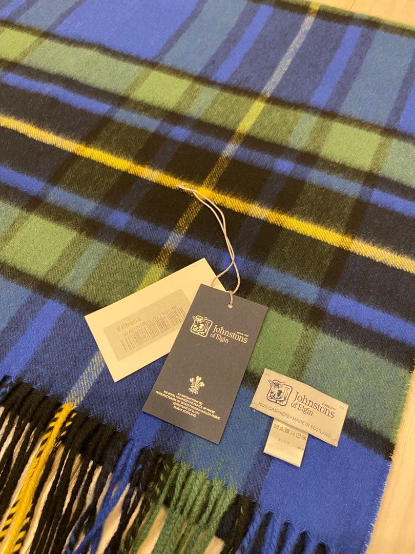 m*a様 ジョンストンズ　エストネーション　別注 エリバンク　大判ストール　新品