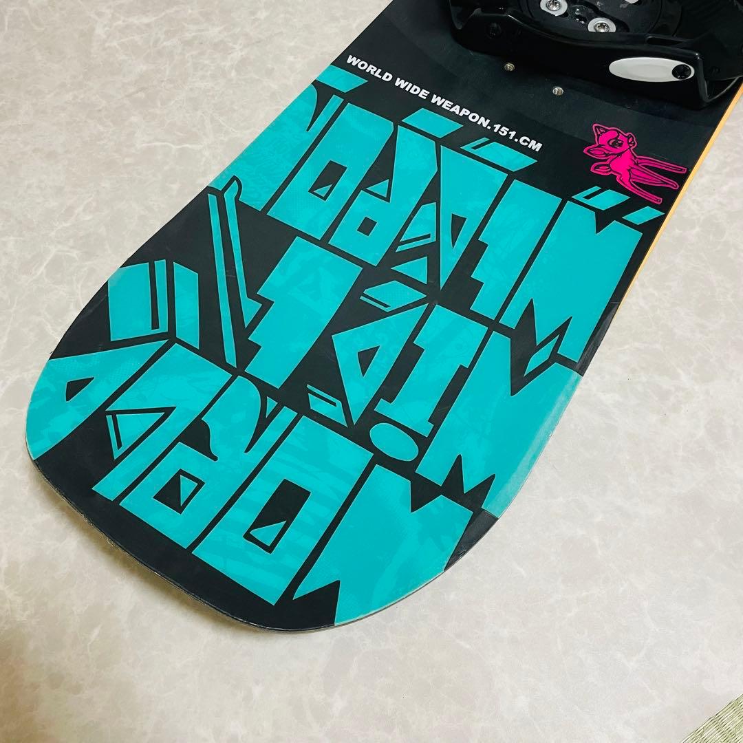 K2 www スノーボード ビンディング付き　M L 151 初心者 セット