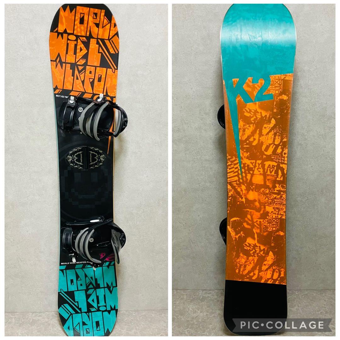 K2 www スノーボード ビンディング付き　M L 151 初心者 セット