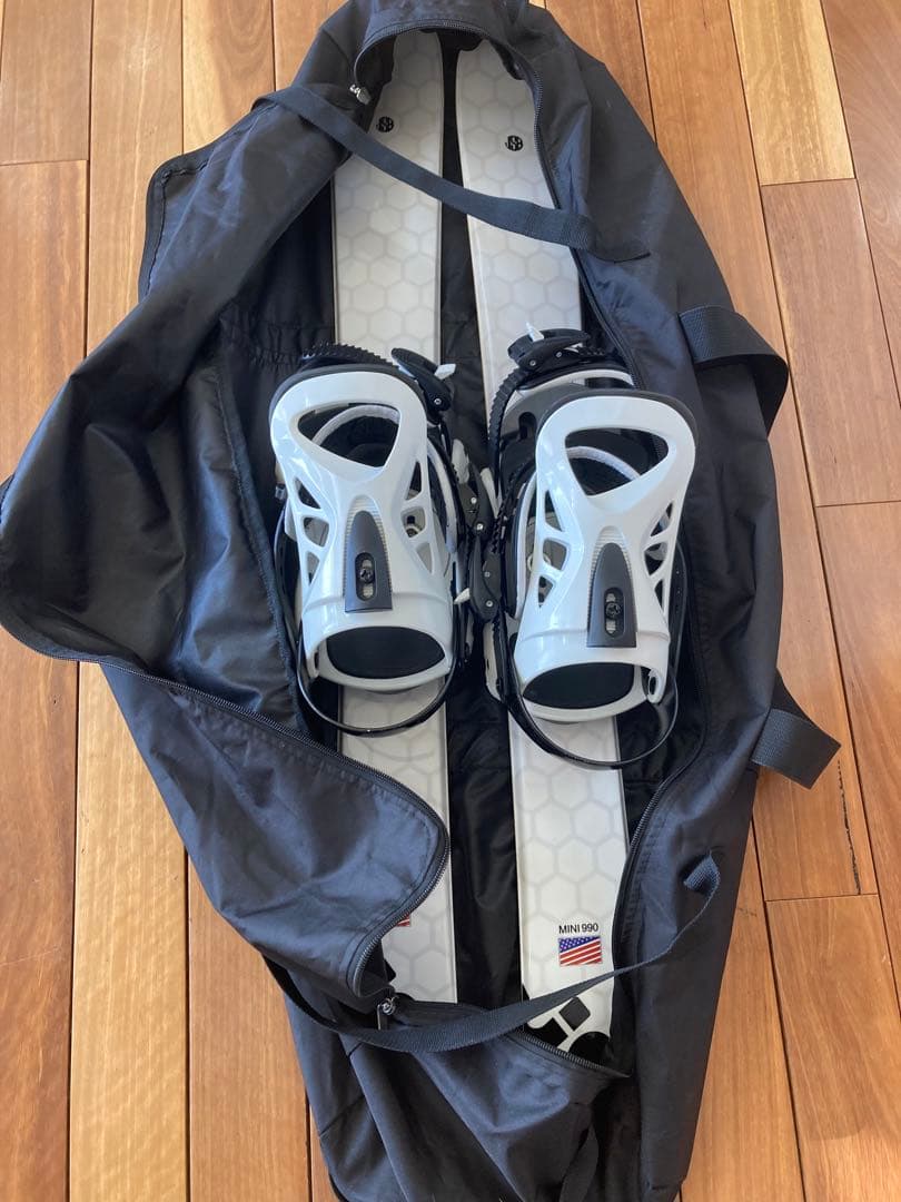 【美品】ショートスキー(ファン) スノーボードブーツ用　ケース付JOYRIDE