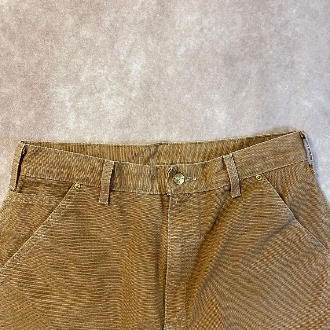 Carhartt ダブルニー ペインターパンツ USA製 ブラウン 32×30