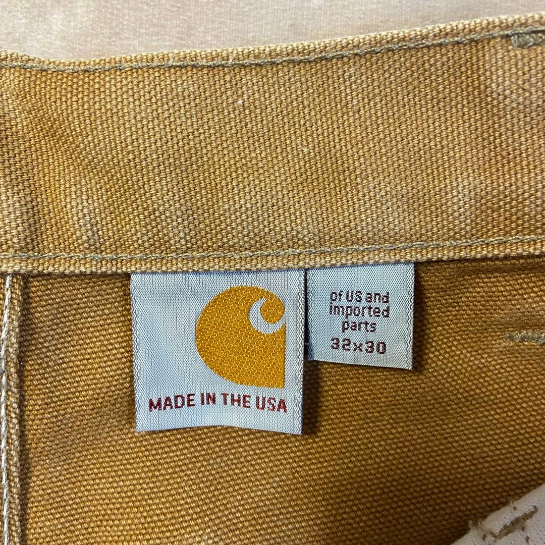 Carhartt ダブルニー ペインターパンツ USA製 ブラウン 32×30
