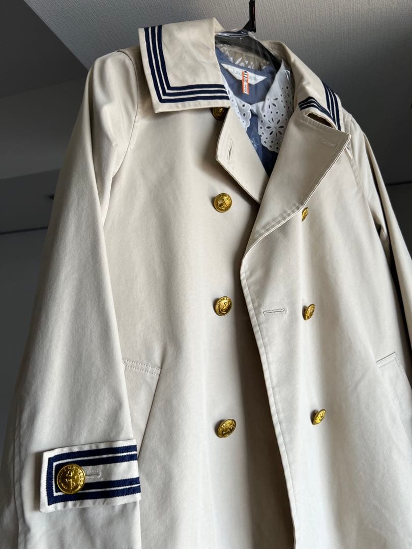 Jane Marple ダブルブレストトレンチコート