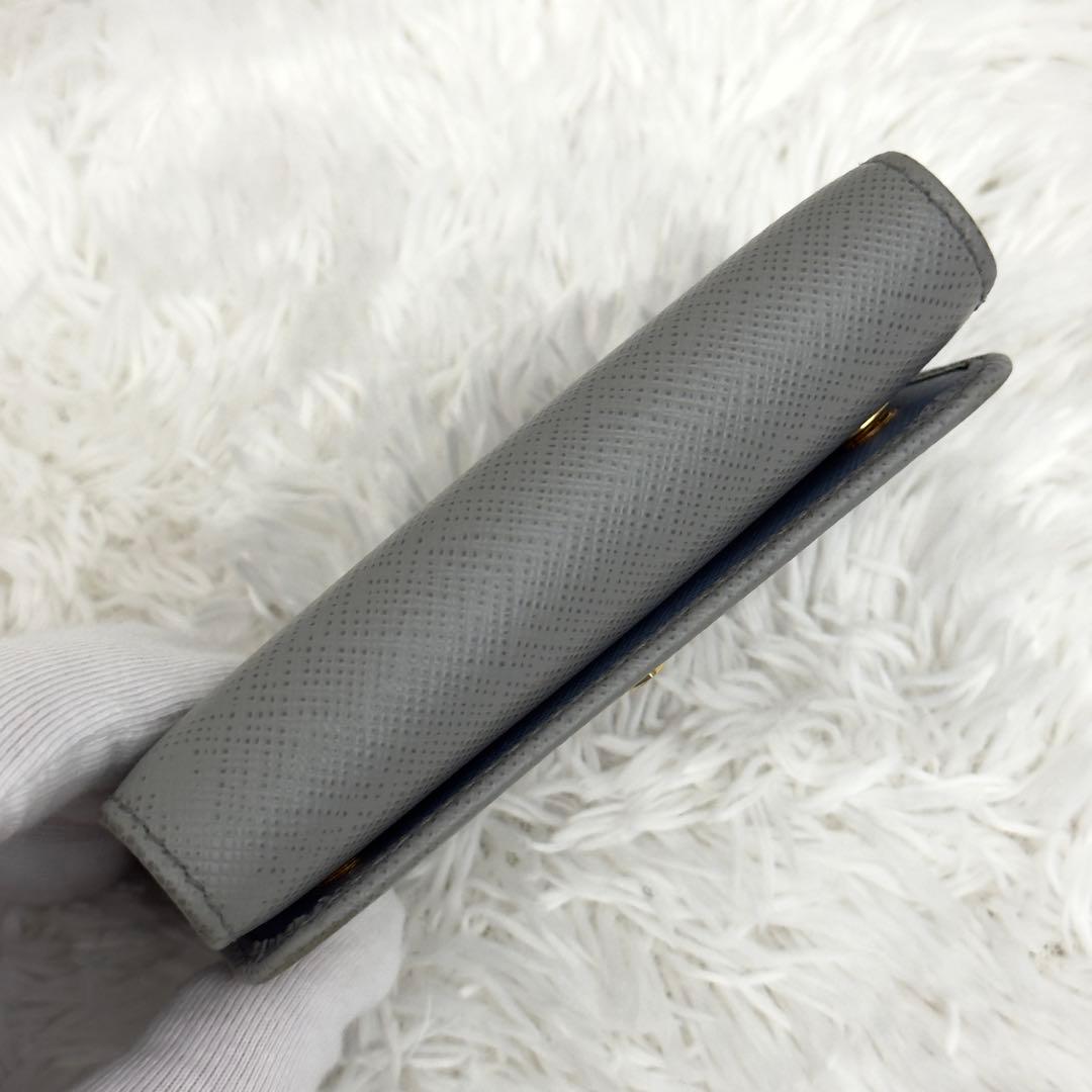 新型⭐️現行 RFID内蔵 PRADA プラダ サフィアーノ レザー キーケース