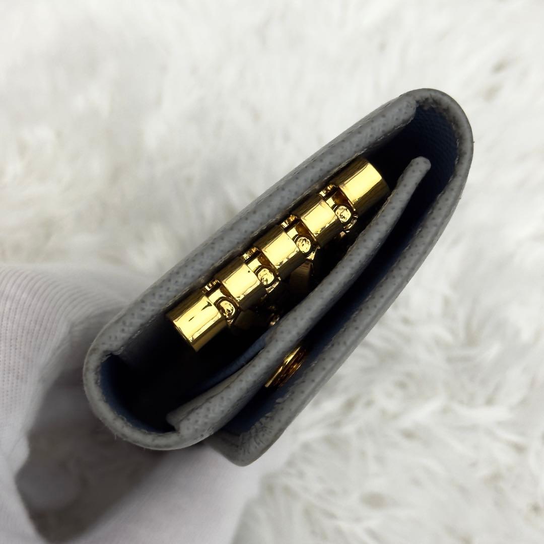新型⭐️現行 RFID内蔵 PRADA プラダ サフィアーノ レザー キーケース