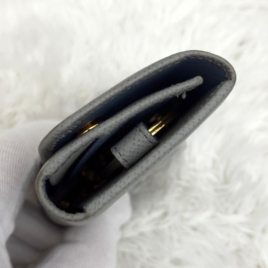 新型⭐️現行 RFID内蔵 PRADA プラダ サフィアーノ レザー キーケース