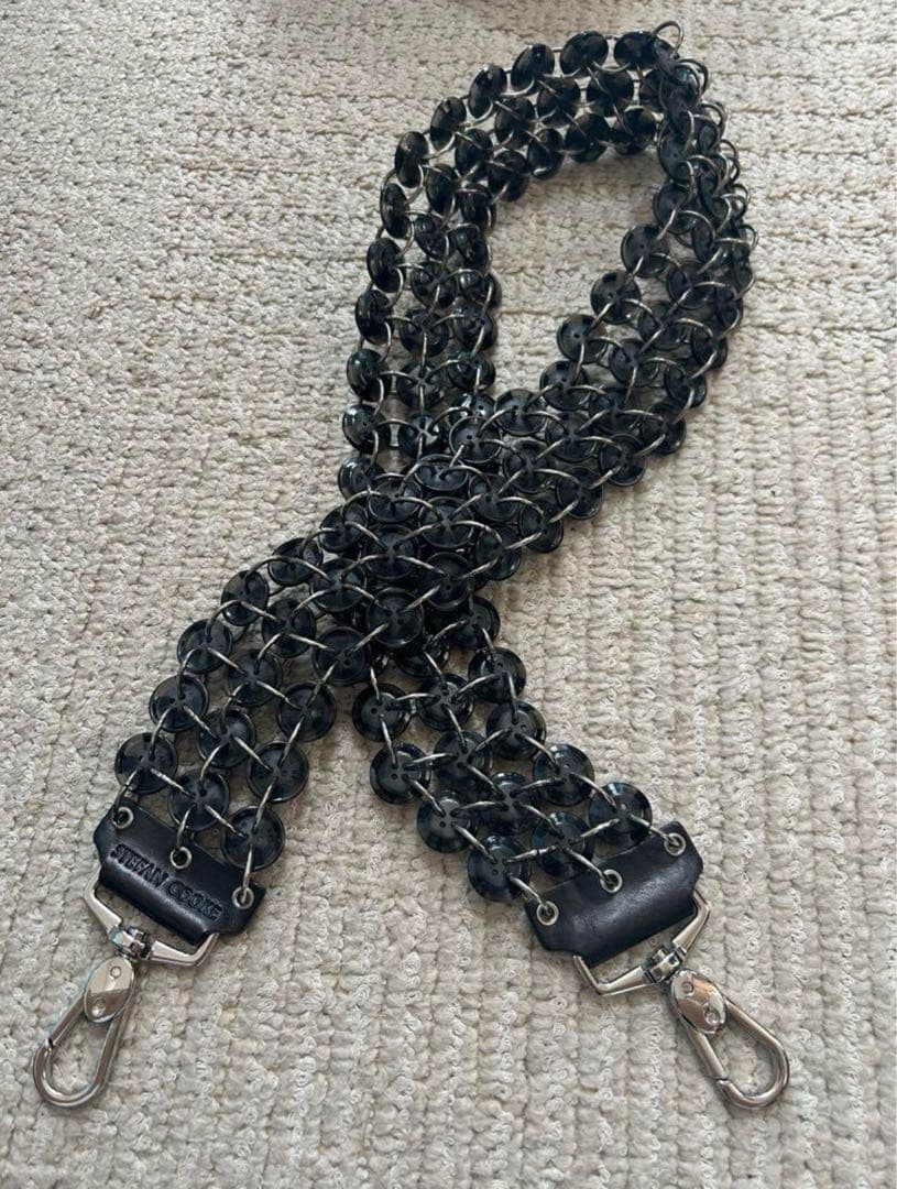 【格安】箱付きStefan Cooke ボタンストラップ 黒