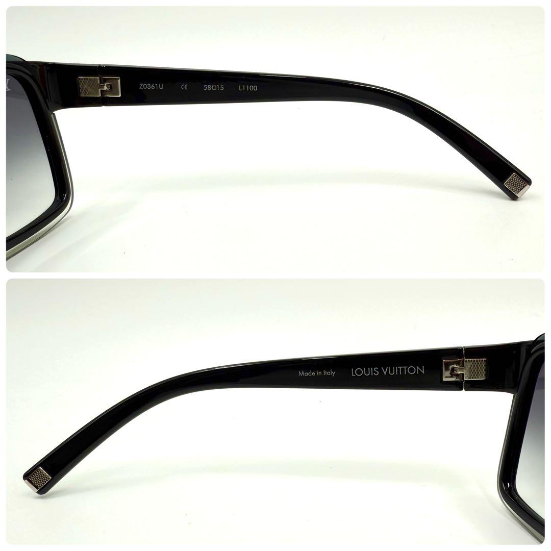 鑑定済 ルイヴィトン サングラス エニグムGM 58□15 サングラス ブラック