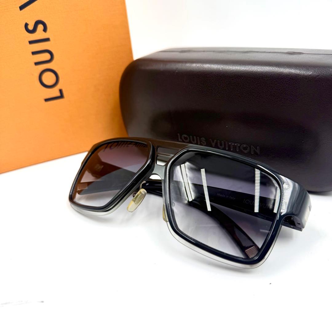鑑定済 ルイヴィトン サングラス エニグムGM 58□15 サングラス ブラック