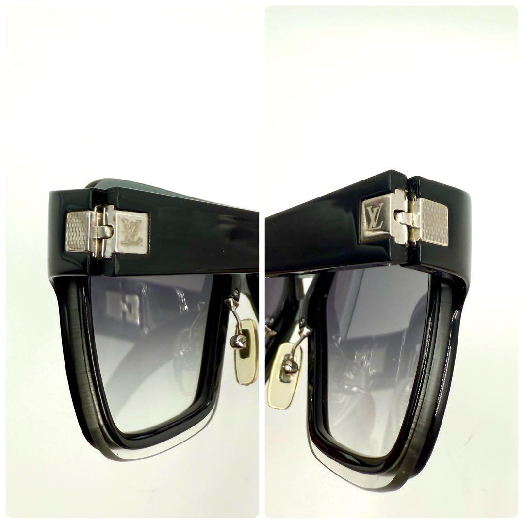 鑑定済 ルイヴィトン サングラス エニグムGM 58□15 サングラス ブラック