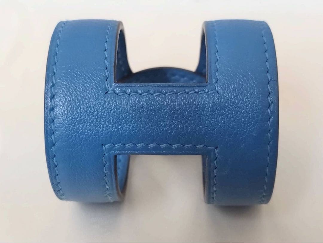 HERMES エルメス アノー シェーヌダンクル バングル ブルー
