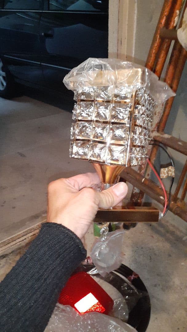 リル　クリスタル調 シャンデリア 車両用照明