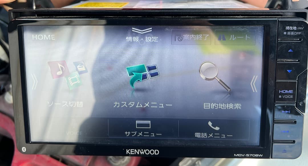 ケンウッド MDV-S708W ナビ フルセグ。地図データ2020年版。