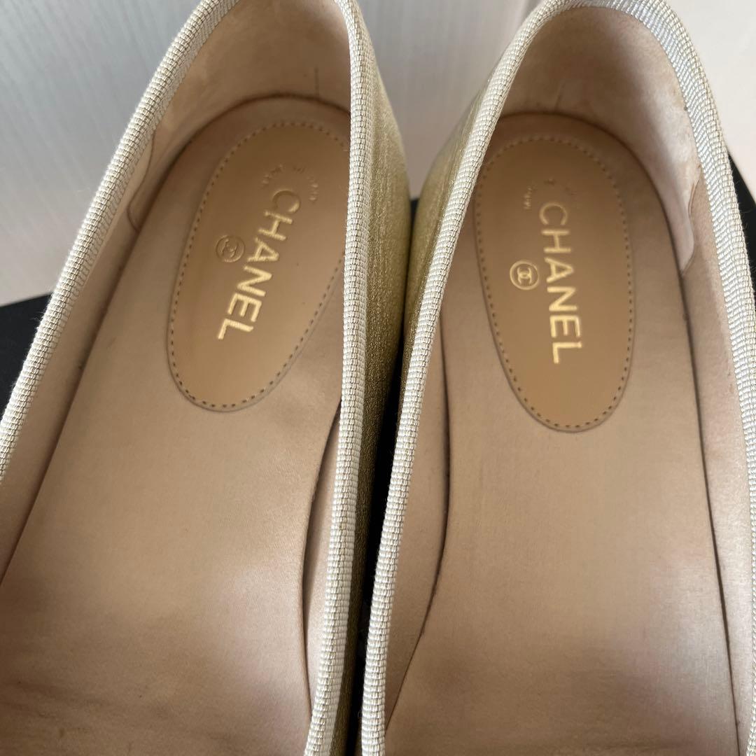 maa様　CHANEL ゴールド バレエシューズ