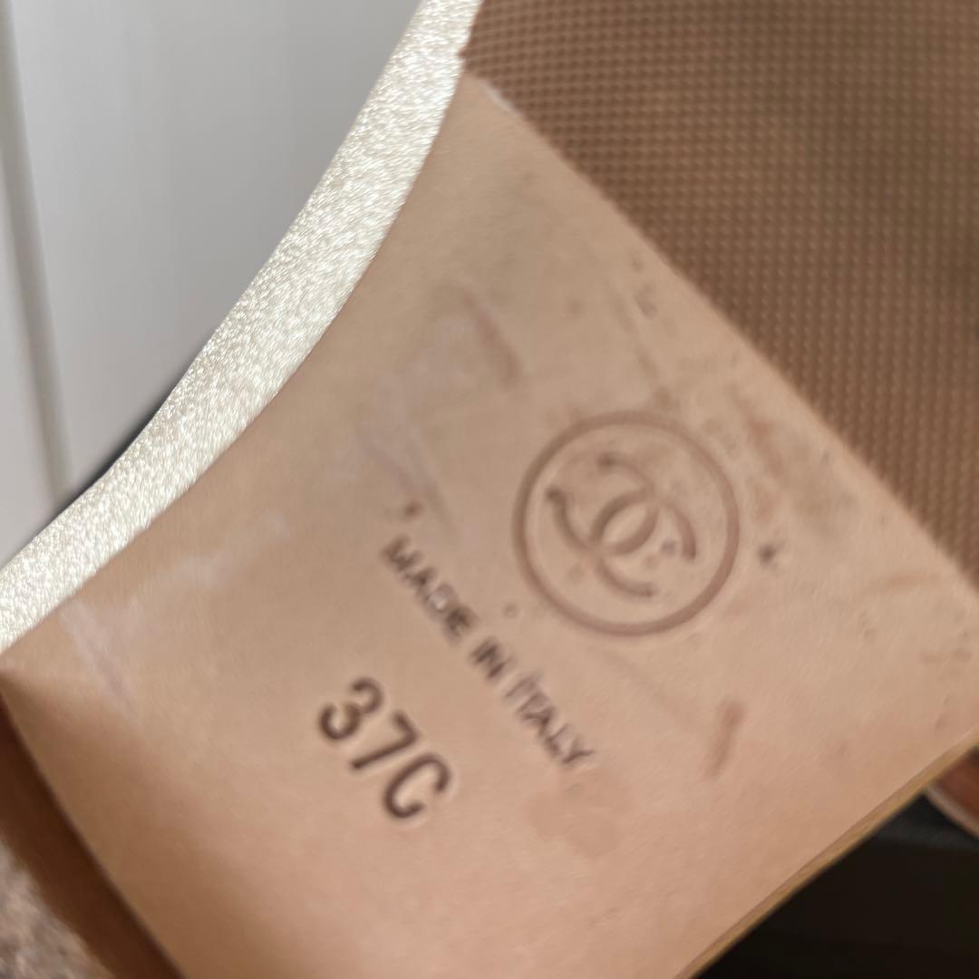 maa様　CHANEL ゴールド バレエシューズ