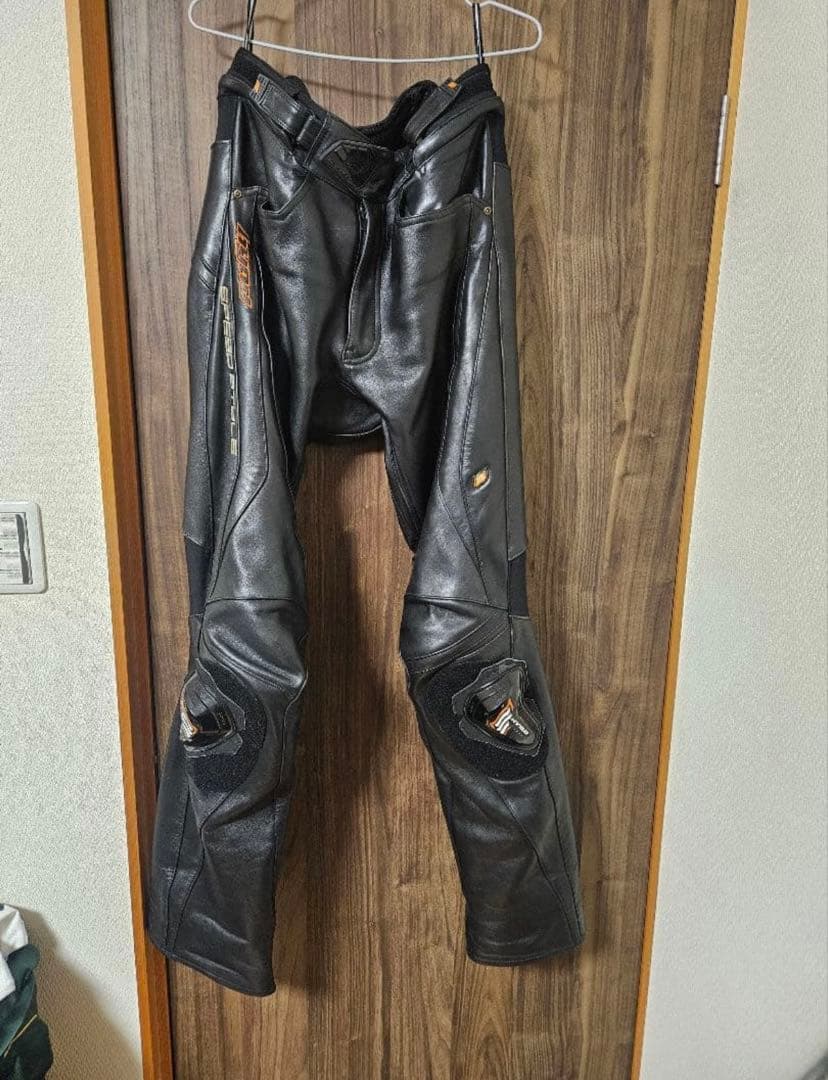 HYOD レザーパンツ スライダー付き 黒LL ブーツアウト