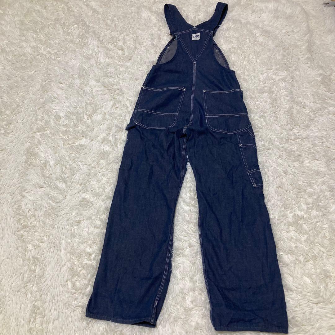USA製 Lee インディゴ デニム オーバーオール サロペット ヴィンテージ