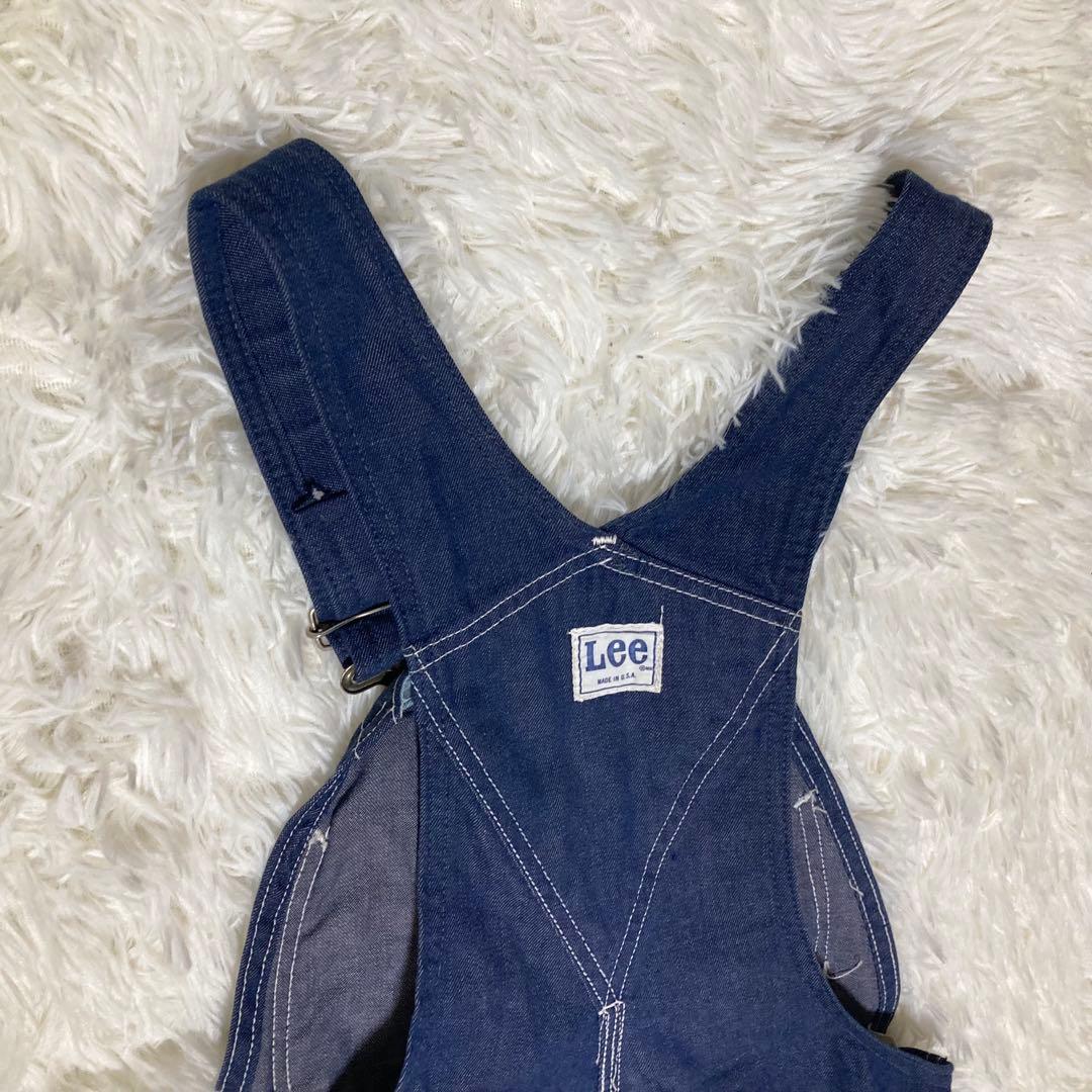 USA製 Lee インディゴ デニム オーバーオール サロペット ヴィンテージ
