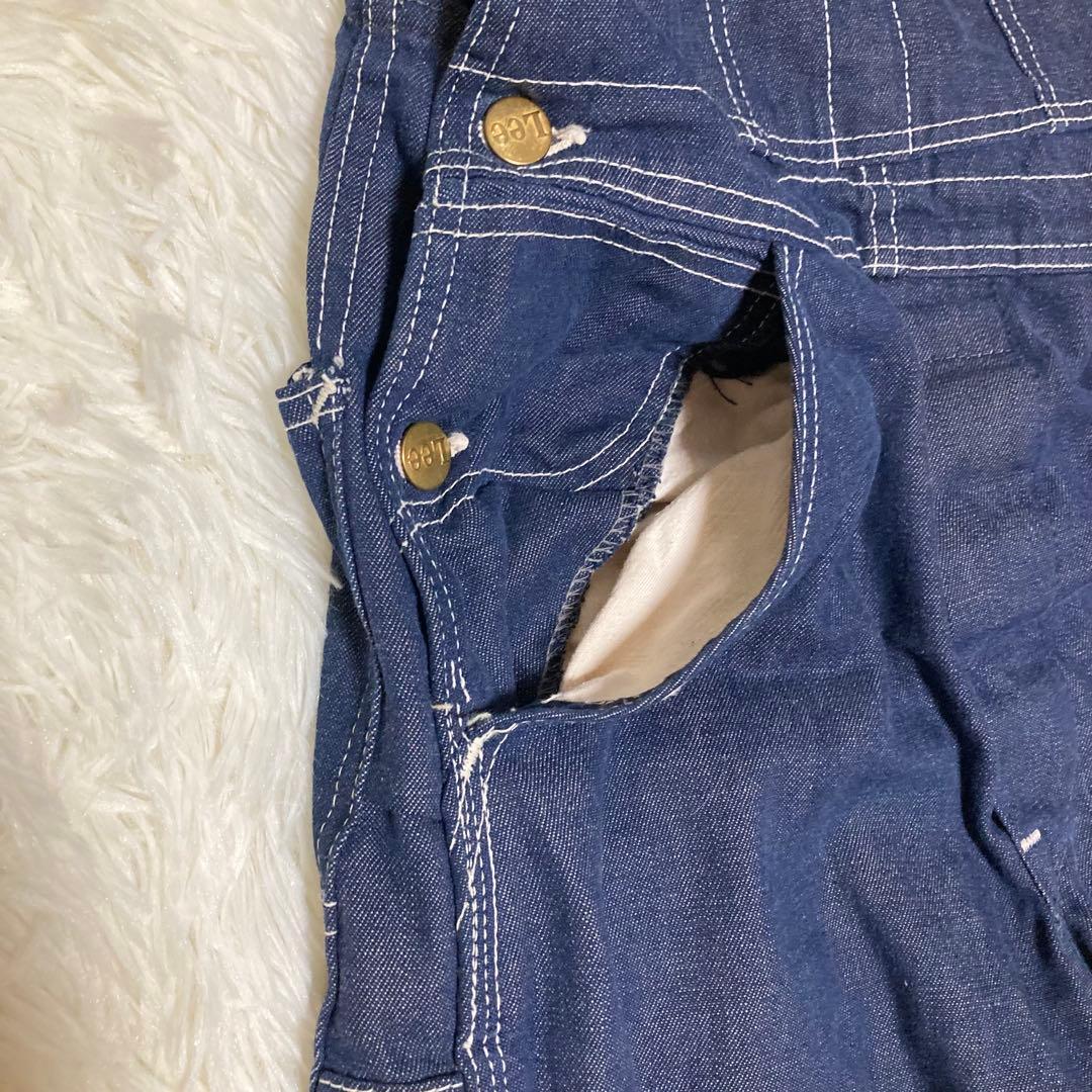 USA製 Lee インディゴ デニム オーバーオール サロペット ヴィンテージ