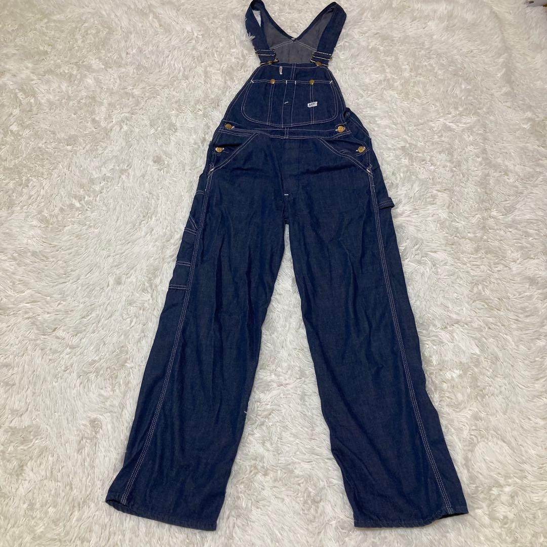 USA製 Lee インディゴ デニム オーバーオール サロペット ヴィンテージ