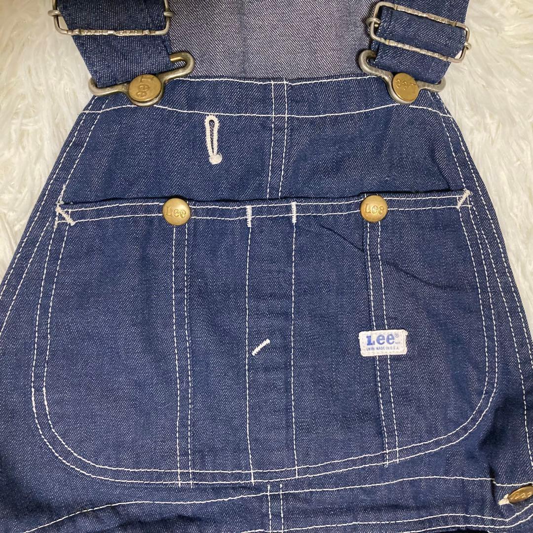 USA製 Lee インディゴ デニム オーバーオール サロペット ヴィンテージ
