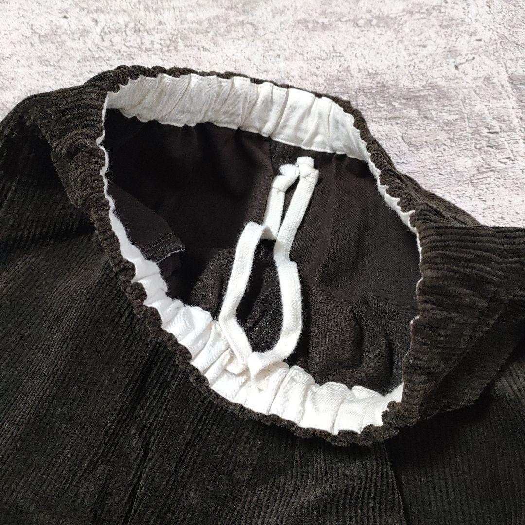 HUIS. 遠州織物 シャトルコーデュロイバルーンパンツ（太畝・カーキ）日本製