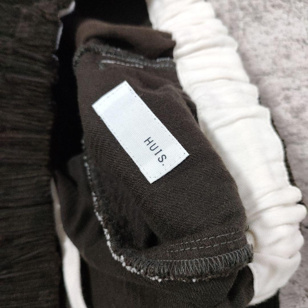 HUIS. 遠州織物 シャトルコーデュロイバルーンパンツ（太畝・カーキ）日本製