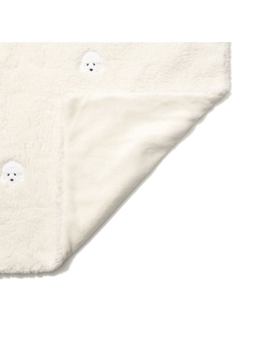 Francfranc プードル×ボア 掛け布団カバー シングル アイボリー