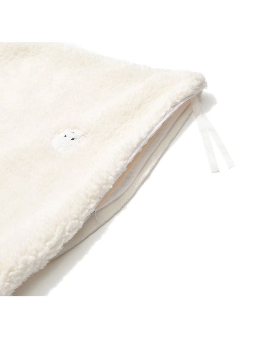 Francfranc プードル×ボア 掛け布団カバー シングル アイボリー