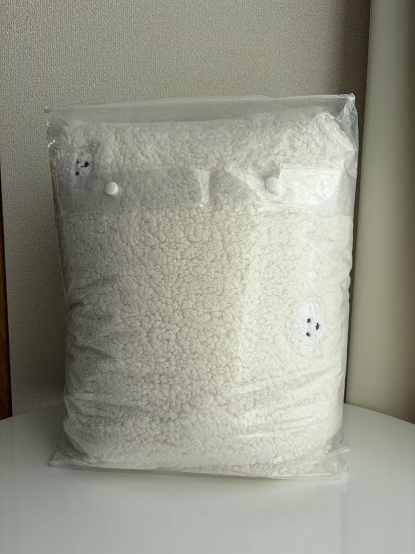 Francfranc プードル×ボア 掛け布団カバー シングル アイボリー