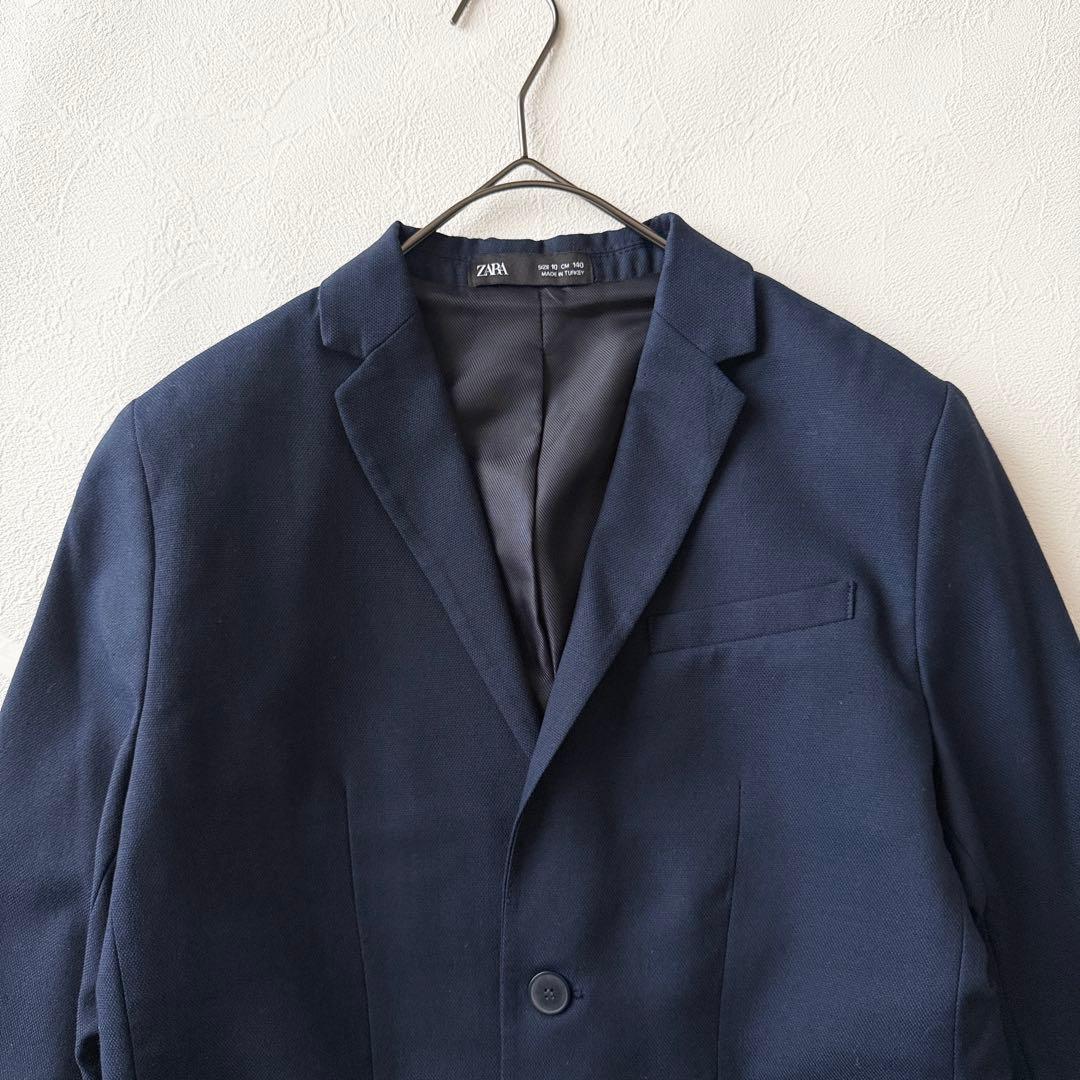 2516Z 美品 ザラ 男の子 フォーマル スーツ 4点セット 140