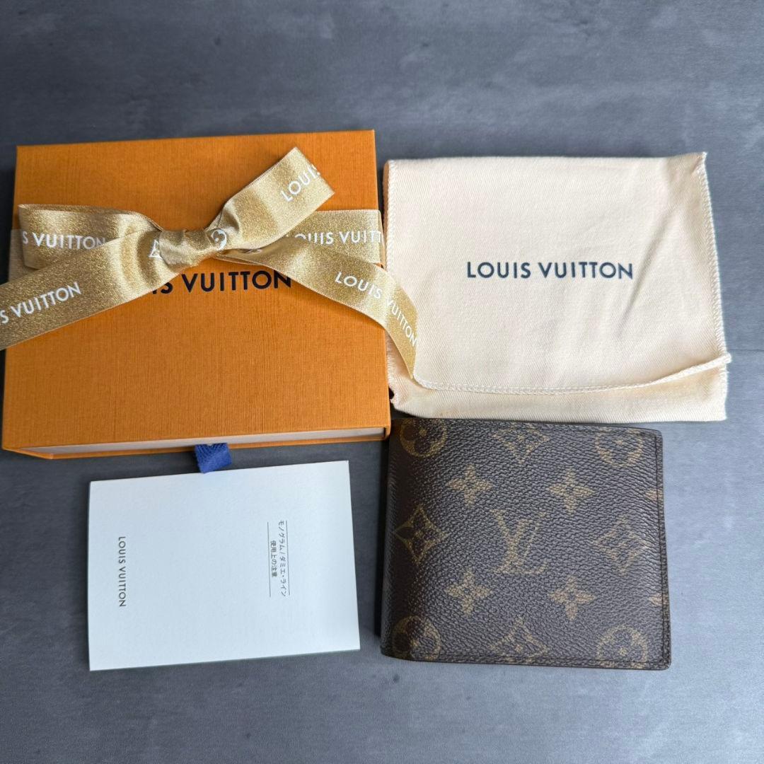 ルイヴィトン ポルトフォイユ マルコNM モノグラム 二つ折り財布 現行