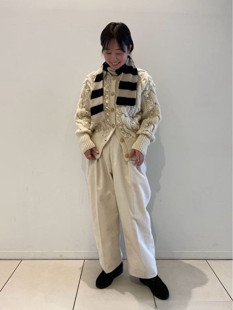 Bshop Jo Gordon ウールストライプマフラー UNISEX