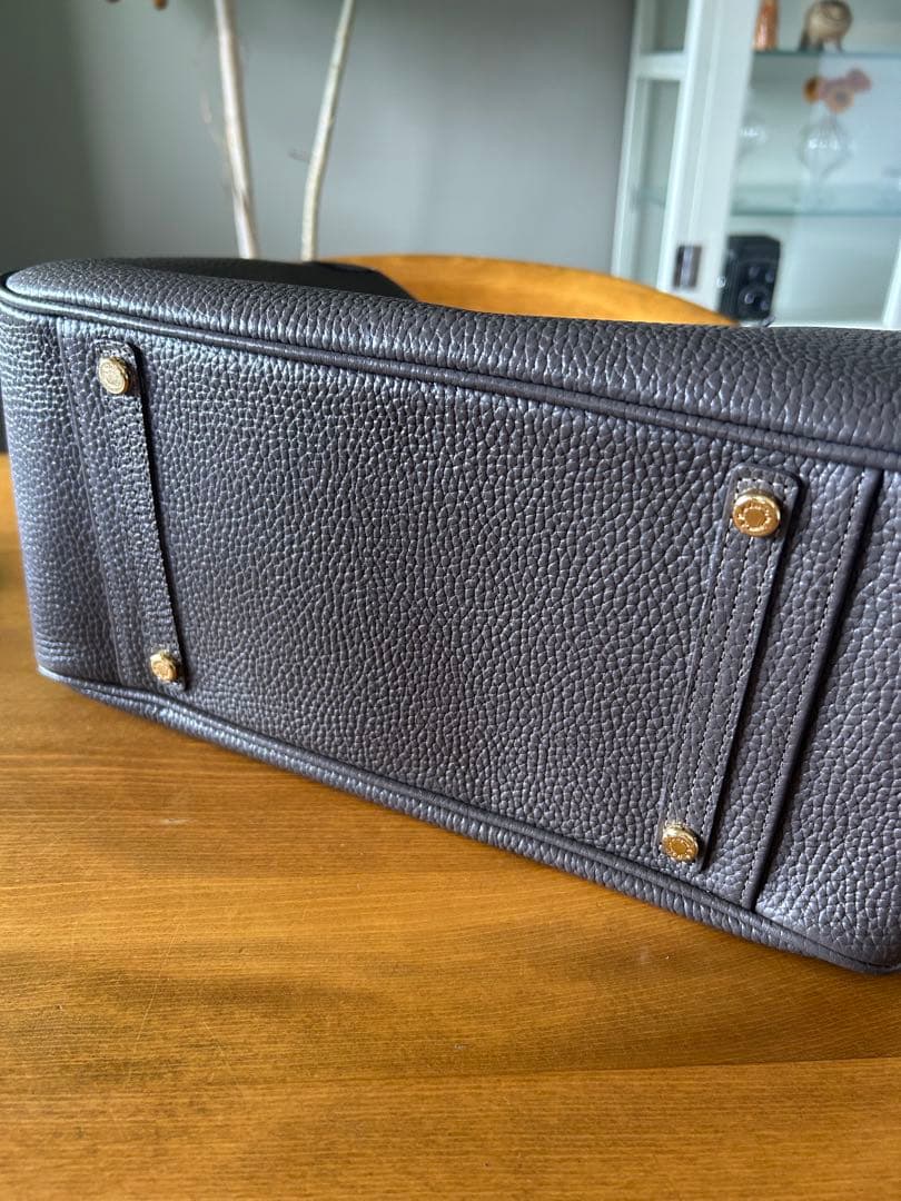 新品未使用　ADMJ グレー レザー トートバッグ　グレー