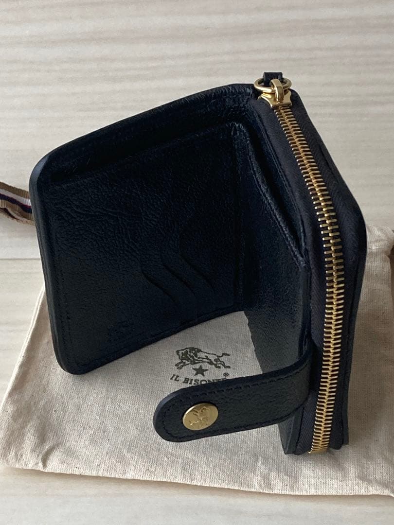 専用　イルビゾンテ IL BISONTE キルトレザー　二つ折り財布