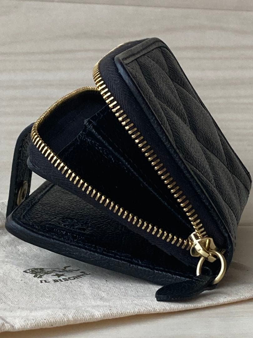 専用　イルビゾンテ IL BISONTE キルトレザー　二つ折り財布