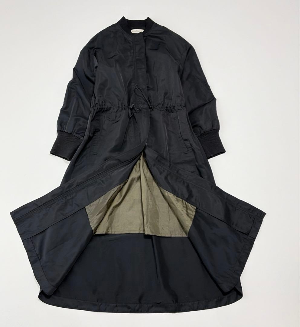 SUM1 STYLE キルティングベスト付き3WAY馬刺繍コート