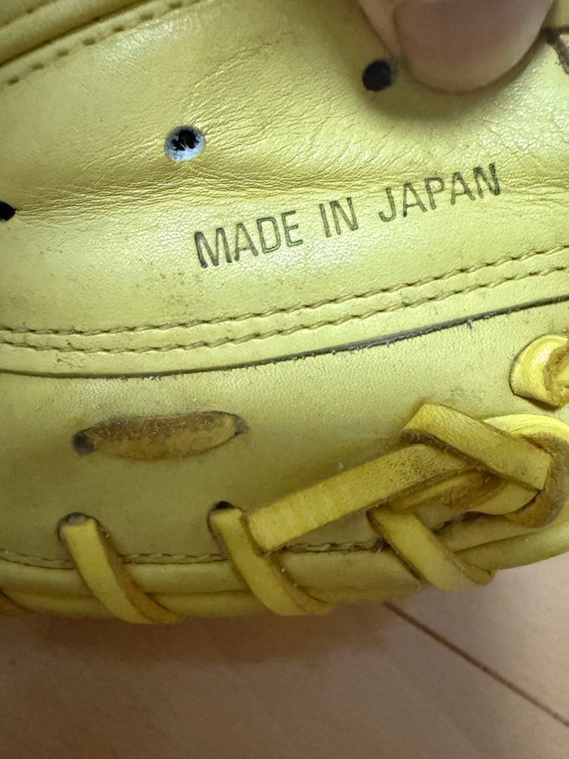 ZETT イエロー キャッチャーミット　美品