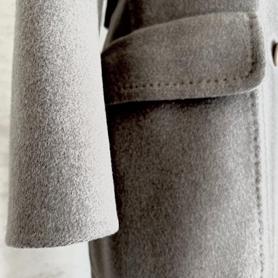 美品★LOROPIANA★肉厚ベビーカシミヤ★ダブルフェイス★ロングコート